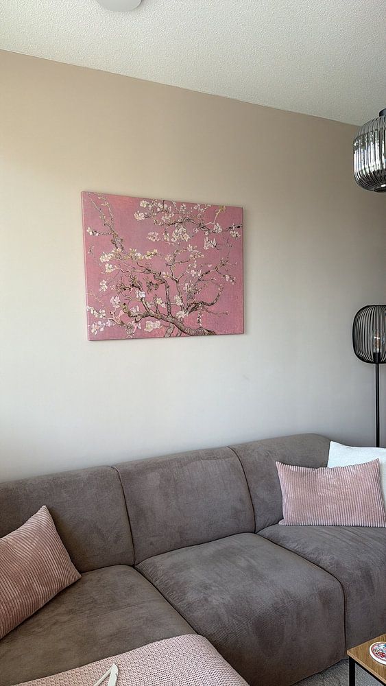 Mandelblüte (pink), Collage nach Vincent van Gogh   von Masters Revisited 
