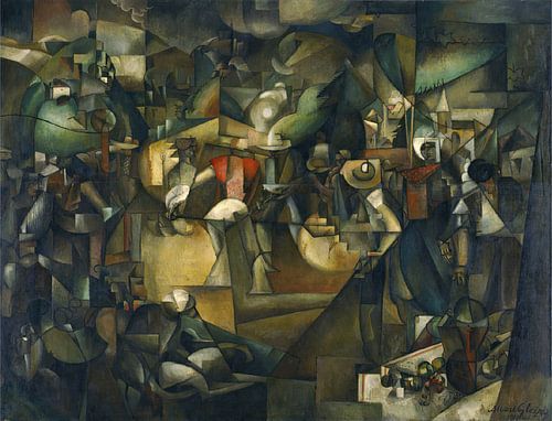 Albert Gleizes - The threshing of the harvest (1912)