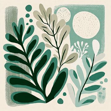 Abstract Botanical Leaves