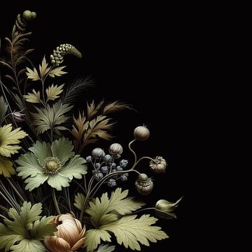 VINTAGE COLOURFUL BOTANICAL-7-D4b
