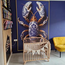 Customer photo: Dutch lobster in delft blue porcelain by Dunto Venaar