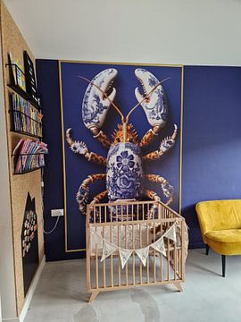 Customer photo: Dutch lobster in delft blue porcelain by Dunto Venaar