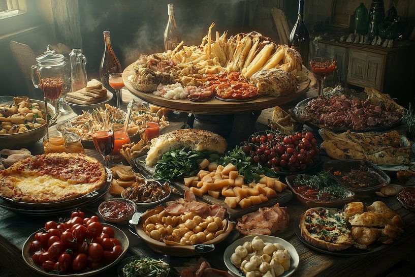 Wein und Essen, Essen und Trinken während der Feiertage von Egon Zitter