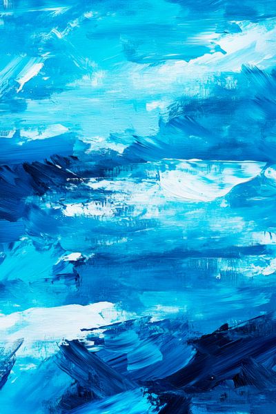 Jeux d'ombres en bleu par Poster Art Shop