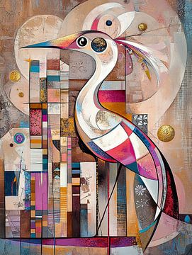 Elegante Vogel van OMG Art