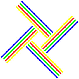 No Crossing | 4T | S=2 | Color=4 | RGBY | Center=Yellow von Gerhard Haberern