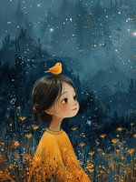 The girl and the bird