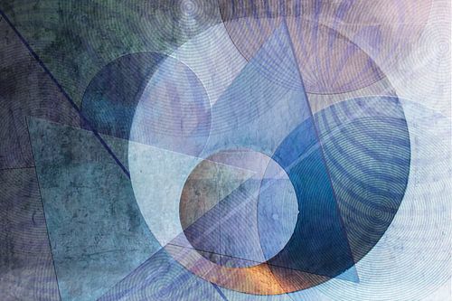 Cubism blue