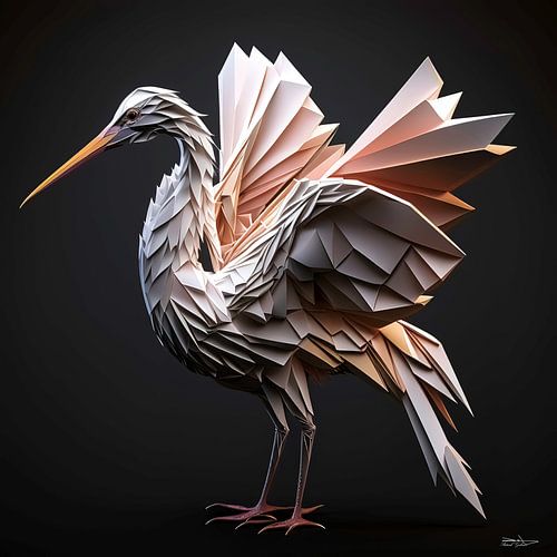 origami van een vogel
