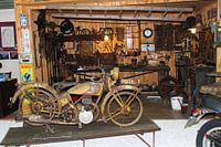An old motorcycle workshop