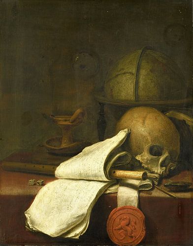 Vanitas stilleven, Pieter Symonsz. Potter, 1646