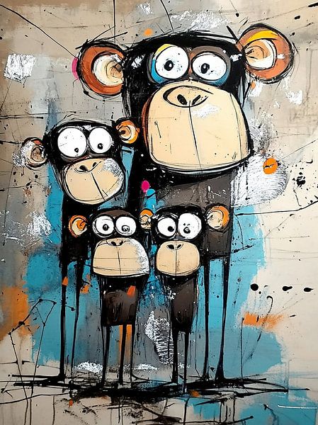 Monkey by Eye catching paintings