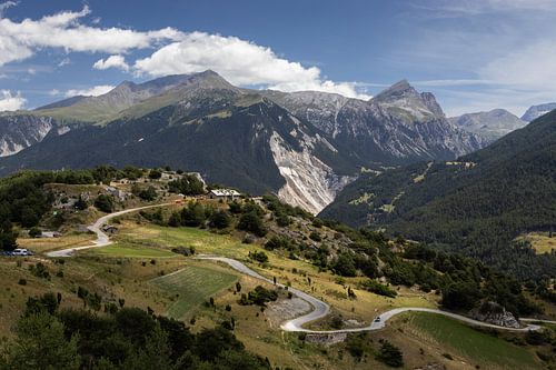 Uitzicht op de bergen Aussois, Savoie, Frankrijk
