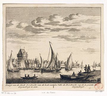 Gezicht op Dordrecht, 1736