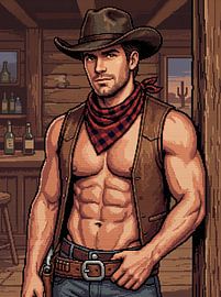Pixel-Cowboy von Markus Gann