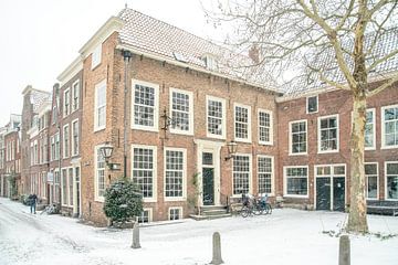 Leiden in de sneeuw von Dirk van Egmond