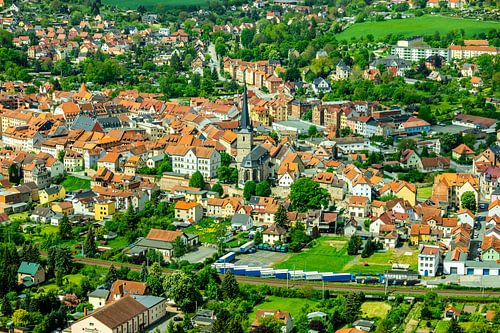 Zomerwandeling door de Saale vallei naar het prachtige kasteel Leuchtenburg bij Kahla - Thüringen - Duitsland