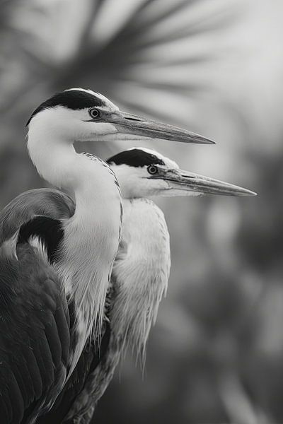 Twin Herons by Treechild