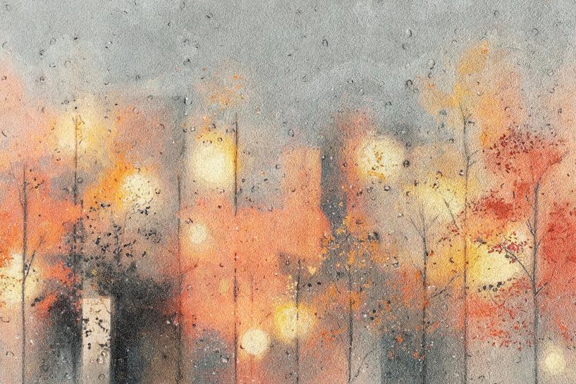 Trees in evening light by Whale & Sons