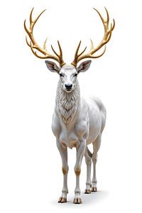 HIRSCH: Premium Porträt Fine Art Wandbild