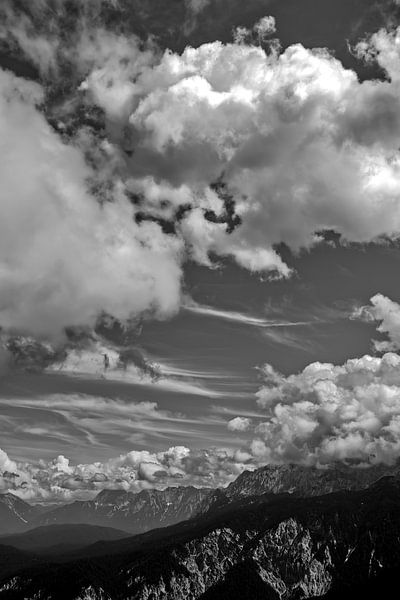 Clouds over the mountains by Frank Heinz