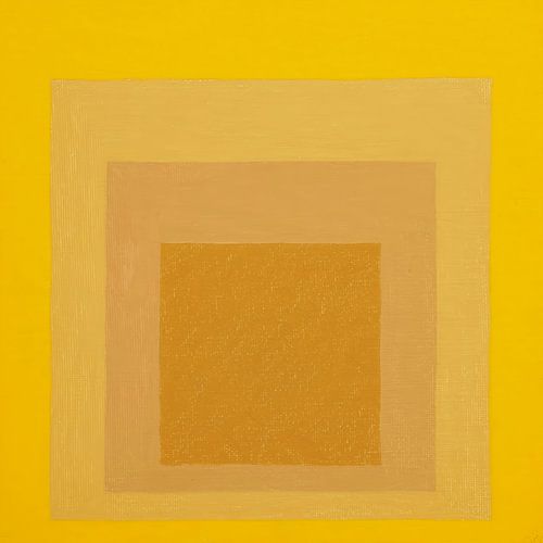 Josef Albers - Hommage aan het plein, beige, geel, hoge resolutie