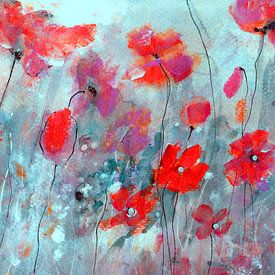 Meadow charm with poppies by Claudia Gründler