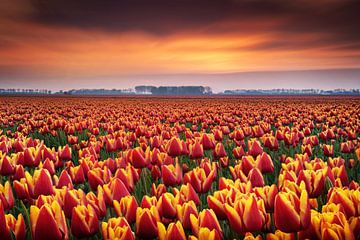 Des tulipes dramatiques sur Martin Podt