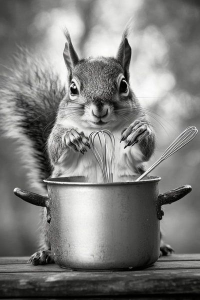 Cuisiner l'écureuil par Poster Art Shop