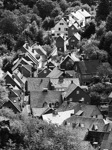 Monschau in der Eifel 4 schwarz-weiß