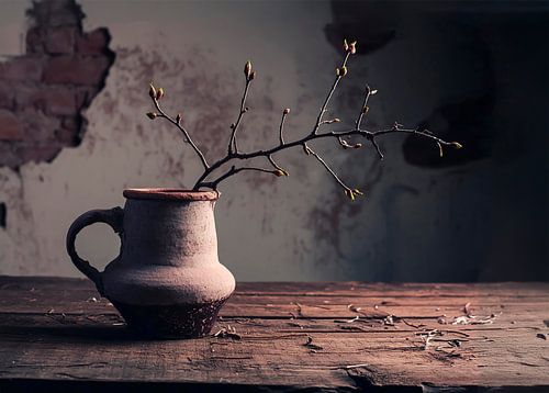 Vase mit Zweig...