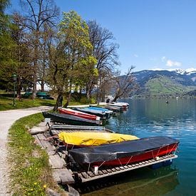 Boote am Zellersee von Christa Kramer