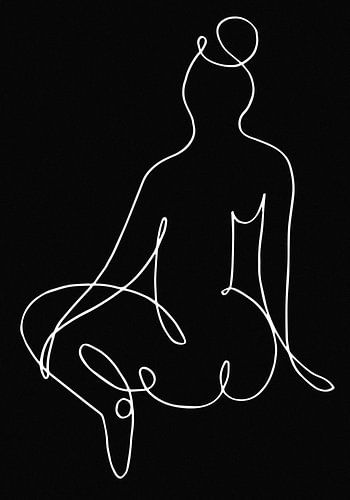 lineart_nude black pica_002_Black