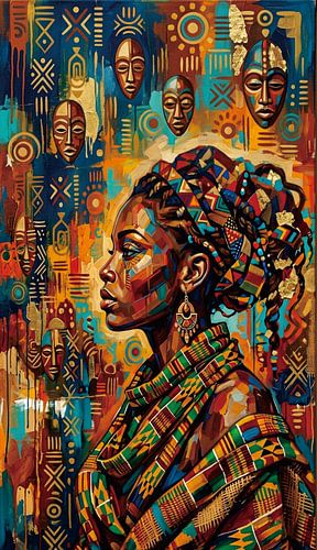 women africa abstrak