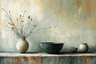 Rustikales Blumenstillleben von Kunst Laune Miniaturansicht