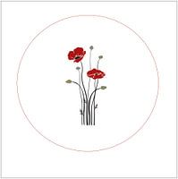 Poppy Poppy on white
