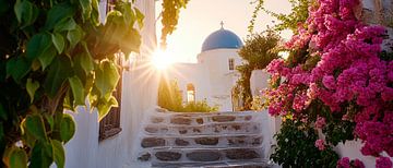 Sunrise in Santorini - Picturesque by Poster Art Shop