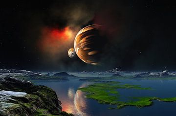 planet_moon & sun von Dirk Driesen