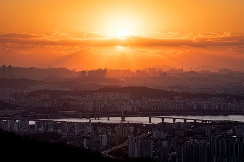 Sunset over Seoul