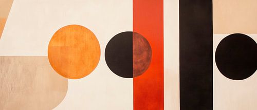 Geometrische harmonieën in aardetinten
