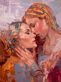 Intiem Portret van Liefde tussen twee vrouwen