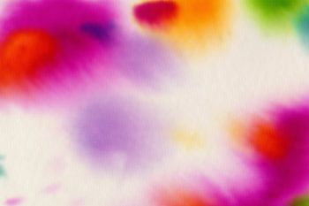 Journée d'été - aquarelle faite à la main avec des couleurs fantastiques et joyeuses