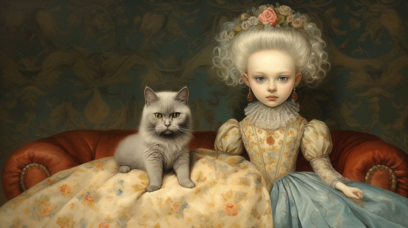 The Girl and the Cat by Heike Hultsch