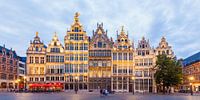 Gildehuizen aan de Grote Markt in Antwerpen van Werner Dieterich thumbnail