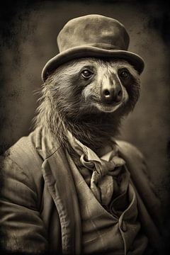 Foto: The Sloth Hustler van Blikvanger Schilderijen