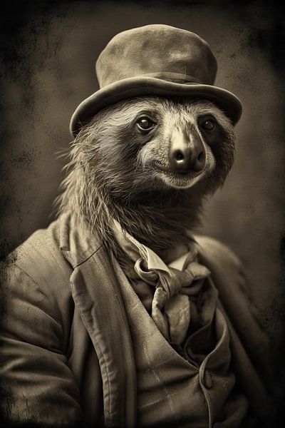 Foto: The Sloth Hustler von Blickfänger Gemälde