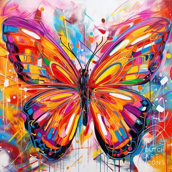 Colourful abstract butterfly artwork — Soaring Flight