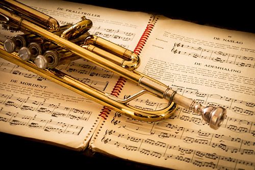 Trumpet with textbook.....