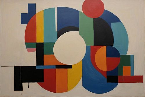 Abstracte kleurrijke figuren