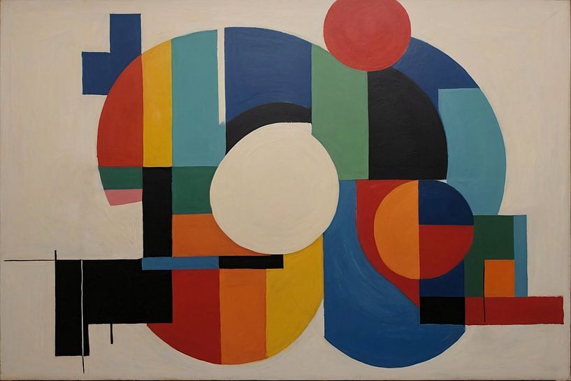 Abstrakte bunte Figuren von Art & Soul Creations